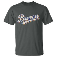 Vintage 70s Brewers Name Script Style T Shirt Retro Distressed Tailgate Spirit Sports Fan