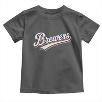 Vintage 70s Brewers Name Script Style Toddler T Shirt Retro Distressed Tailgate Spirit Sports Fan