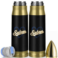 Vintage 70s Sabres Name Heart Script Style Bullet Tumbler Retro Distressed Tailgate Spirit Sports Fan