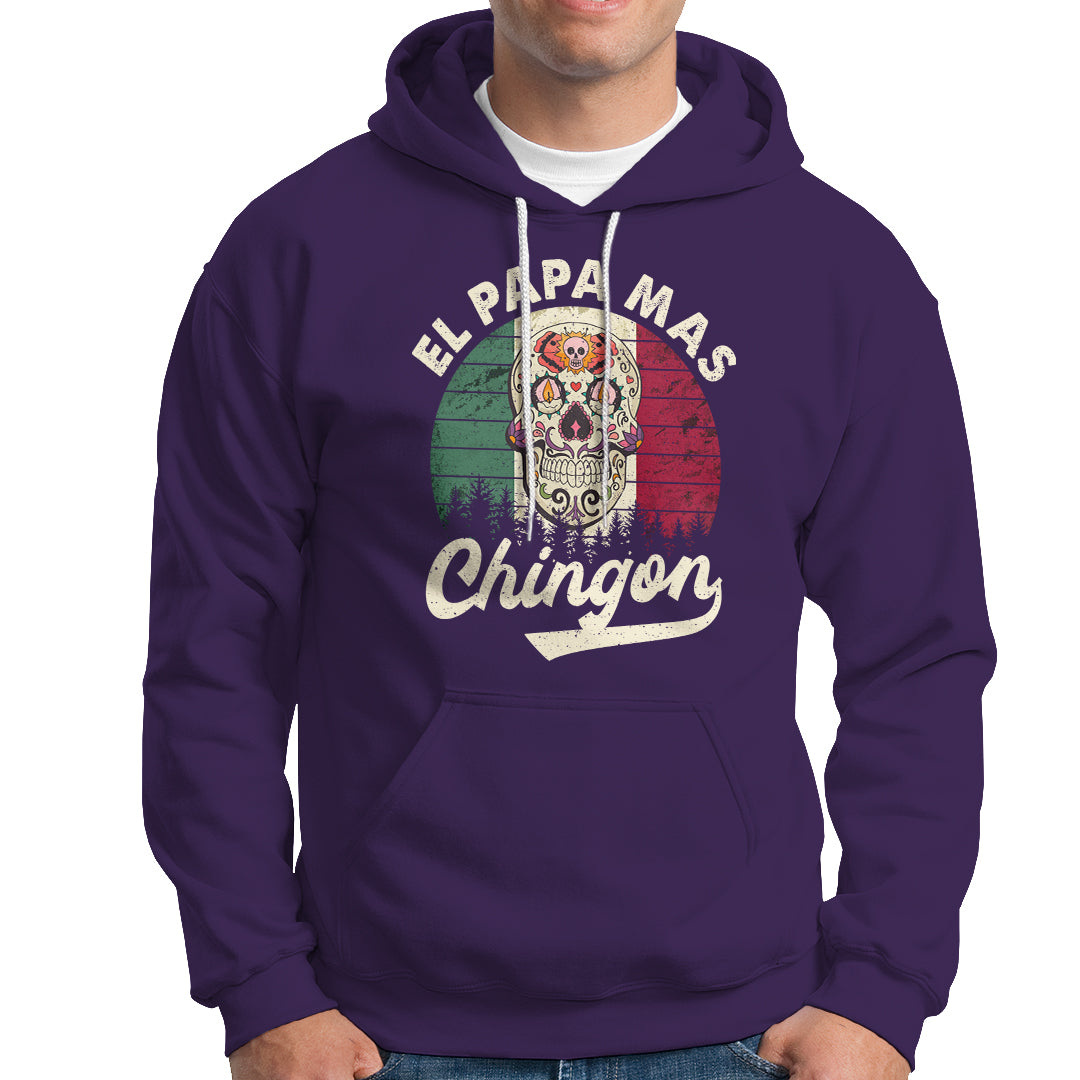 Mexican Dad Hoodie El Papa Mas Chingon Regalos Para Papa Dia Del Padre Mexicano - Wonder Print Shop