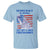 Funny Democracy Is Dying But Hey Nice Fireworks T Shirt Statue of Liberty Patriotic 4th of July American Flag