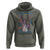 Funny Democracy Is Dying But Hey Nice Fireworks Hoodie Statue of Liberty Red and White Patriotic 4th of July