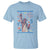 Funny Democracy Is Dying But Hey Nice Fireworks T Shirt Statue of Liberty Red and White Patriotic 4th of July