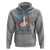 Funny Patriotic Goose Holding Firework Hoodie Funny Democracy Is Dying But Hey Nice Fireworks 4th Of July