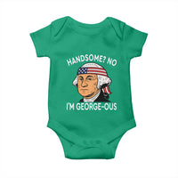 Funny George Washington Baby Onesie Handsome No Georgeous Patriotic 4th Of July Humor