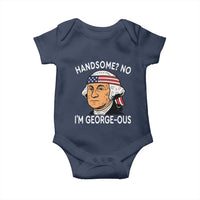 Funny George Washington Baby Onesie Handsome No Georgeous Patriotic 4th Of July Humor