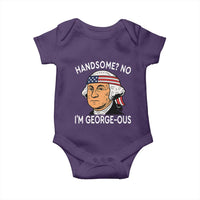 Funny George Washington Baby Onesie Handsome No Georgeous Patriotic 4th Of July Humor