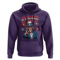 Funny 4th of July Democracy Is Dying Hoodie But Hey Nice Fireworks Satirical Uncle Sam - Wonder Print Shop