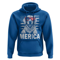 Merica Golden Retriever Hoodie Patriotic Dog US Flag 4th Of July - Wonder Print Shop