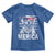 Merica Golden Retriever Toddler T Shirt Patriotic Dog US Flag 4th Of July - Wonder Print Shop