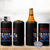 Vintage Feminist Americana 4 in 1 Can Cooler Tumbler Democracy Is Dying But Hey Nice Fireworks Funny 4th Of July
