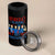 Vintage Feminist Americana 4 in 1 Can Cooler Tumbler Democracy Is Dying But Hey Nice Fireworks Funny 4th Of July