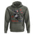 Feral and Free Dancing Raccoon Hoodie Funny 4th July Patriotic Animal US Flag and Fireworks - Wonder Print Shop