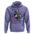 Feral and Free Dancing Raccoon Hoodie Funny 4th July Patriotic Animal US Flag and Fireworks - Wonder Print Shop