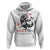 Feral and Free Dancing Raccoon Hoodie Funny 4th July Patriotic Animal US Flag and Fireworks - Wonder Print Shop