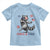 Feral and Free Dancing Raccoon Toddler T Shirt Funny 4th July Patriotic Animal US Flag and Fireworks - Wonder Print Shop