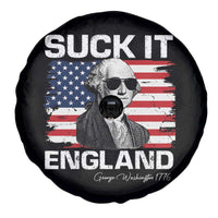Funny George Washington Spare Tire Cover Suck It England Bold Patriotic 4th of July 1776