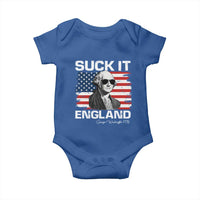 Funny George Washington Baby Onesie Suck It England Bold Patriotic 4th of July 1776