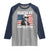 Funny George Washington Raglan Shirt Suck It England Bold Patriotic 4th of July 1776