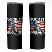 Funny George Washington Skinny Tumbler Suck It England Bold Patriotic 4th of July 1776
