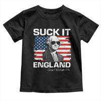 Funny George Washington Toddler T Shirt Suck It England Bold Patriotic 4th of July 1776