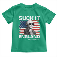 Funny George Washington Toddler T Shirt Suck It England Bold Patriotic 4th of July 1776
