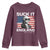 Funny George Washington Youth Sweatshirt Suck It England Bold Patriotic 4th of July 1776