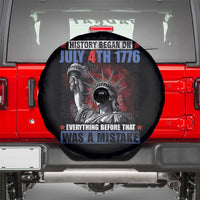 History Began July 4th 1776 Spare Tire Cover Bold Patriotic Statement Statue of Liberty
