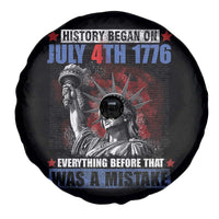 History Began July 4th 1776 Spare Tire Cover Bold Patriotic Statement Statue of Liberty