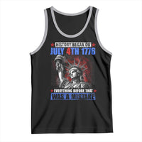 History Began July 4th 1776 Tank Top Bold Patriotic Statement Statue of Liberty