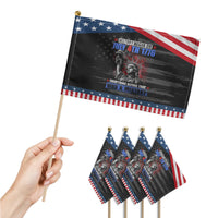 History Began July 4th 1776 Patriotic Handheld Flag Bold Patriotic Statement Statue of Liberty