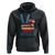Vintage ‘Merica Peace Sign Hoodie Retro Patriotic 4th of July USA Flag