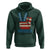Vintage ‘Merica Peace Sign Hoodie Retro Patriotic 4th of July USA Flag
