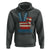 Vintage ‘Merica Peace Sign Hoodie Retro Patriotic 4th of July USA Flag