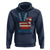 Vintage ‘Merica Peace Sign Hoodie Retro Patriotic 4th of July USA Flag