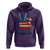 Vintage ‘Merica Peace Sign Hoodie Retro Patriotic 4th of July USA Flag