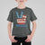Vintage ‘Merica Peace Sign T Shirt For Kid Retro Patriotic 4th of July USA Flag