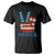 Vintage ‘Merica Peace Sign T Shirt Retro Patriotic 4th of July USA Flag