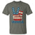 Vintage ‘Merica Peace Sign T Shirt Retro Patriotic 4th of July USA Flag
