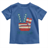 Vintage ‘Merica Peace Sign Toddler T Shirt Retro Patriotic 4th of July USA Flag