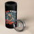 Red White and Feral Raccoon 4 in 1 Can Cooler Tumbler Funny Patriotic Fireworks Wild 4th of July Vibes - Wonder Print Shop