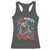 Red White and Feral Raccoon Racerback Tank Top Funny Patriotic Fireworks Wild 4th of July Vibes - Wonder Print Shop