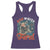 Red White and Feral Raccoon Racerback Tank Top Funny Patriotic Fireworks Wild 4th of July Vibes - Wonder Print Shop