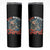 Red White and Feral Raccoon Skinny Tumbler Funny Patriotic Fireworks Wild 4th of July Vibes - Wonder Print Shop