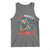 Red White and Feral Raccoon Tank Top Funny Patriotic Fireworks Wild 4th of July Vibes - Wonder Print Shop