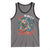 Red White and Feral Raccoon Tank Top Funny Patriotic Fireworks Wild 4th of July Vibes - Wonder Print Shop