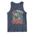 Red White and Feral Raccoon Tank Top Funny Patriotic Fireworks Wild 4th of July Vibes - Wonder Print Shop