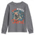 Red White and Feral Raccoon Youth Sweatshirt Funny Patriotic Fireworks Wild 4th of July Vibes - Wonder Print Shop