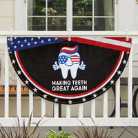 Funny American Dentist Patriotic Fan Flag Making Teeth Great Again America Oral Health Toothpaste Hair