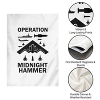 Operation Midnight Hammer Military Garden Flag Tactical Warfare Jets Bombers - Wonder Print Shop